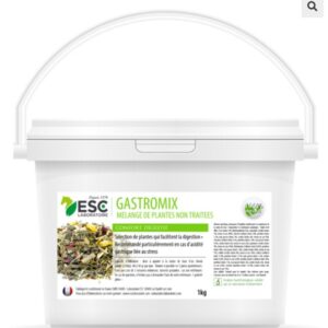 ESC GASTROMIX – Digestion et acidité gastrique cheval – Mélange de plantes