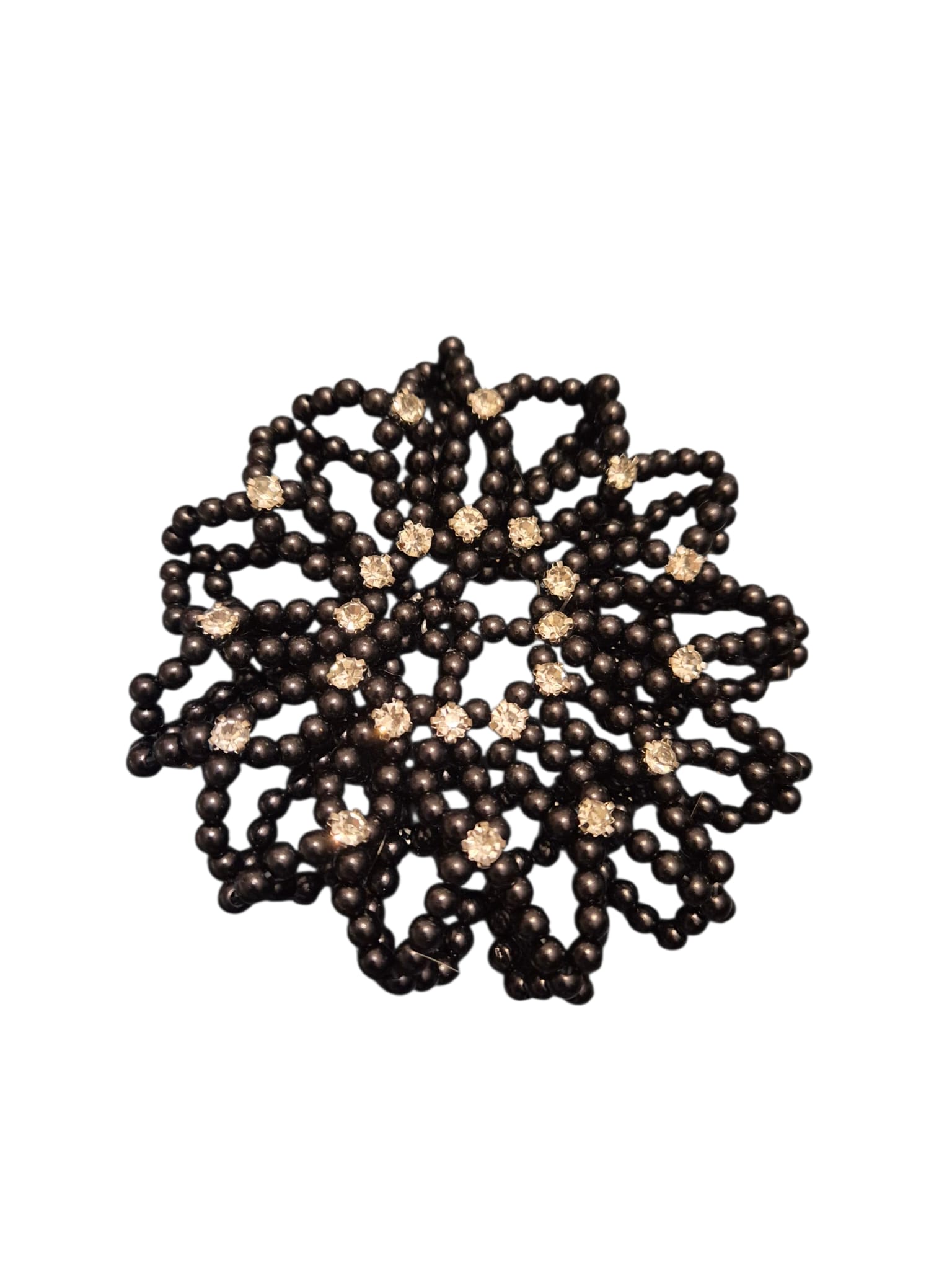 Filet à Chignon Équestre Avec Nœud – Blanc – The Showing Shop – Neuf