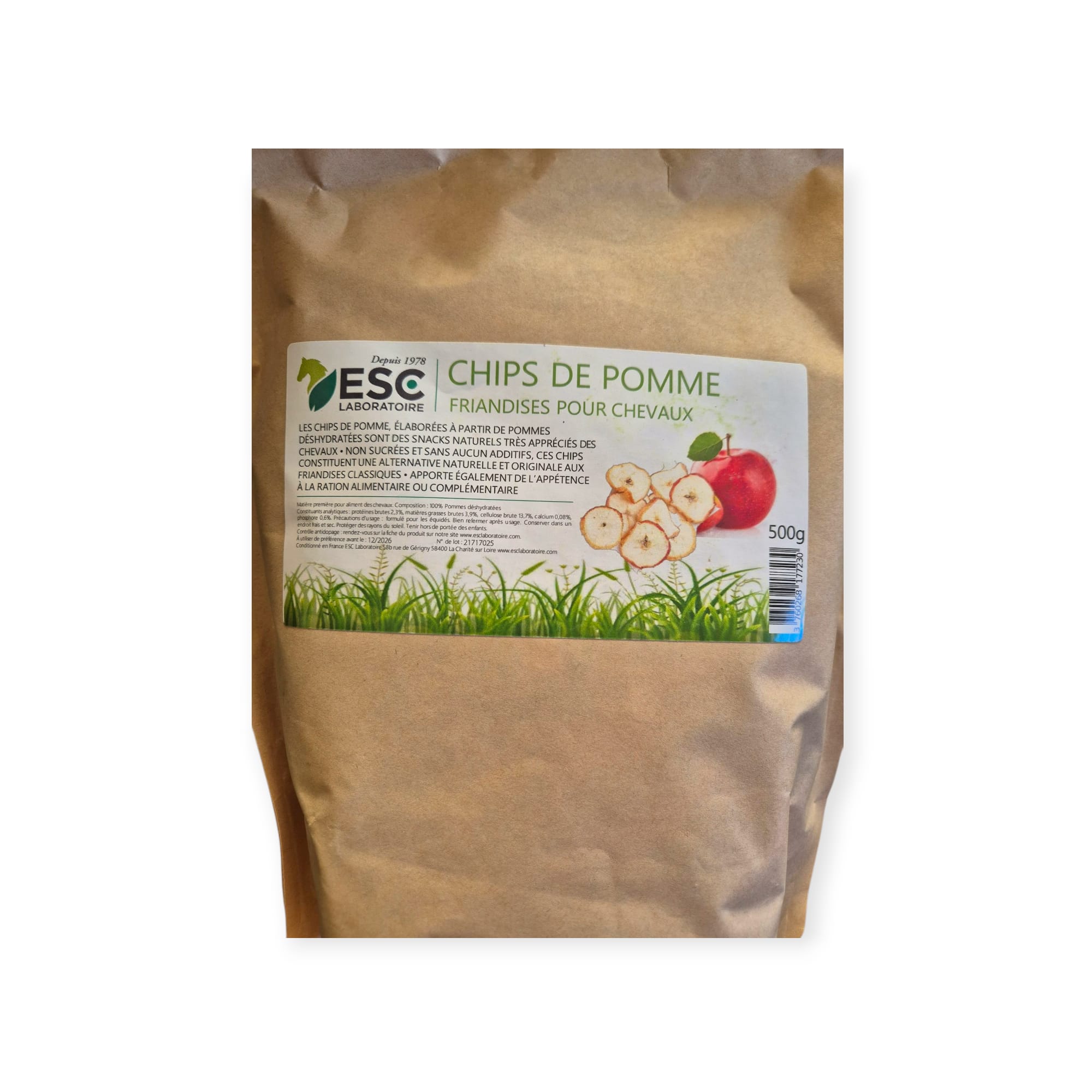 chips de pommes ESC cheval