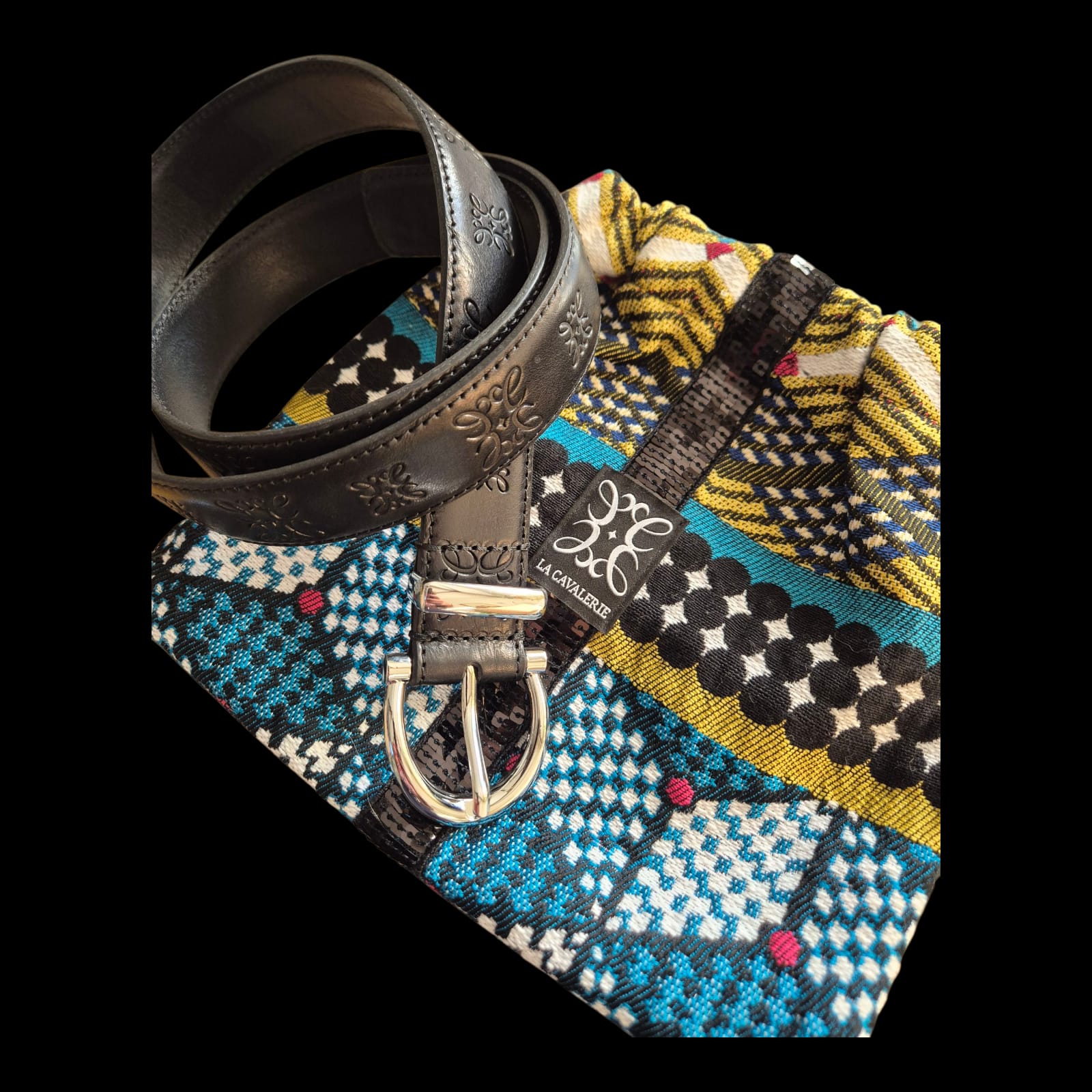 ceinture en cuir pochons etriers la cavalerie made in france