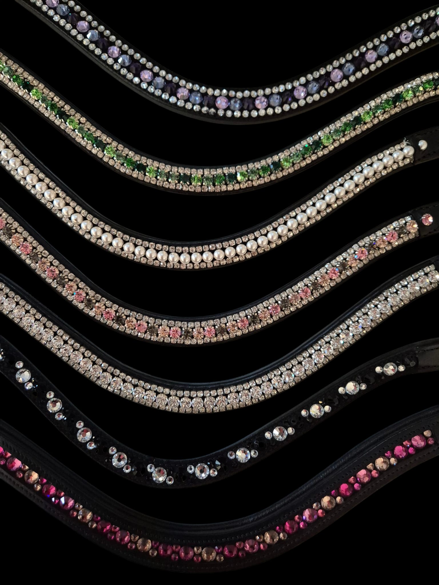 Frontal perles & strass
